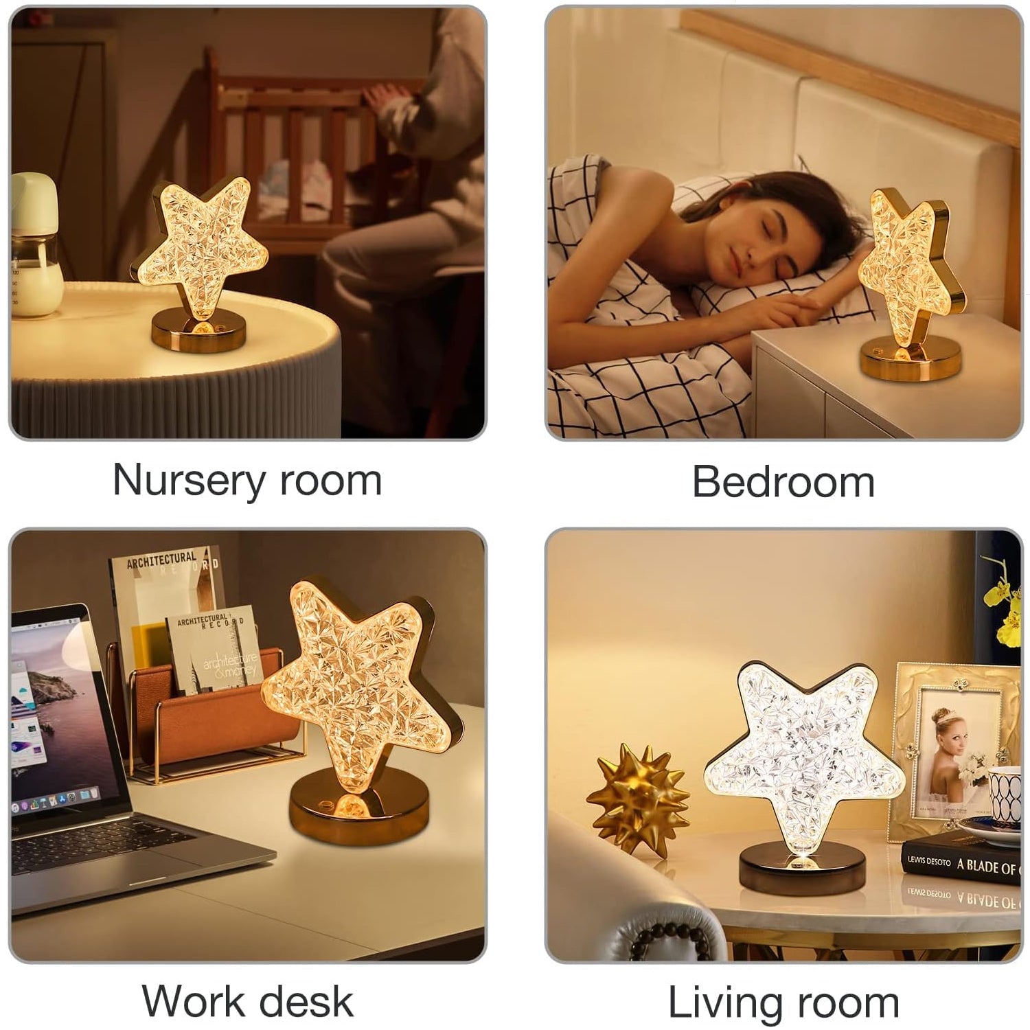 12571 Star Shape Crystal Diamond Lamp Cordless Luxury Lamp with USB Rechargeable, 3-Way Dimmable & Touch Control Decorative Nightstand Lamp for Bedroom, Living Room, Party, Restaurant Decor (1 Pc ) 12571 Star Shape Crystal Diamond Lamp Cordless Luxury Lamp with USB Rechargeable, 3-Way Dimmable & Touch Control Decorative Nightstand Lamp for Bedroom, Living Room, Party, Restaurant Decor (1 Pc )